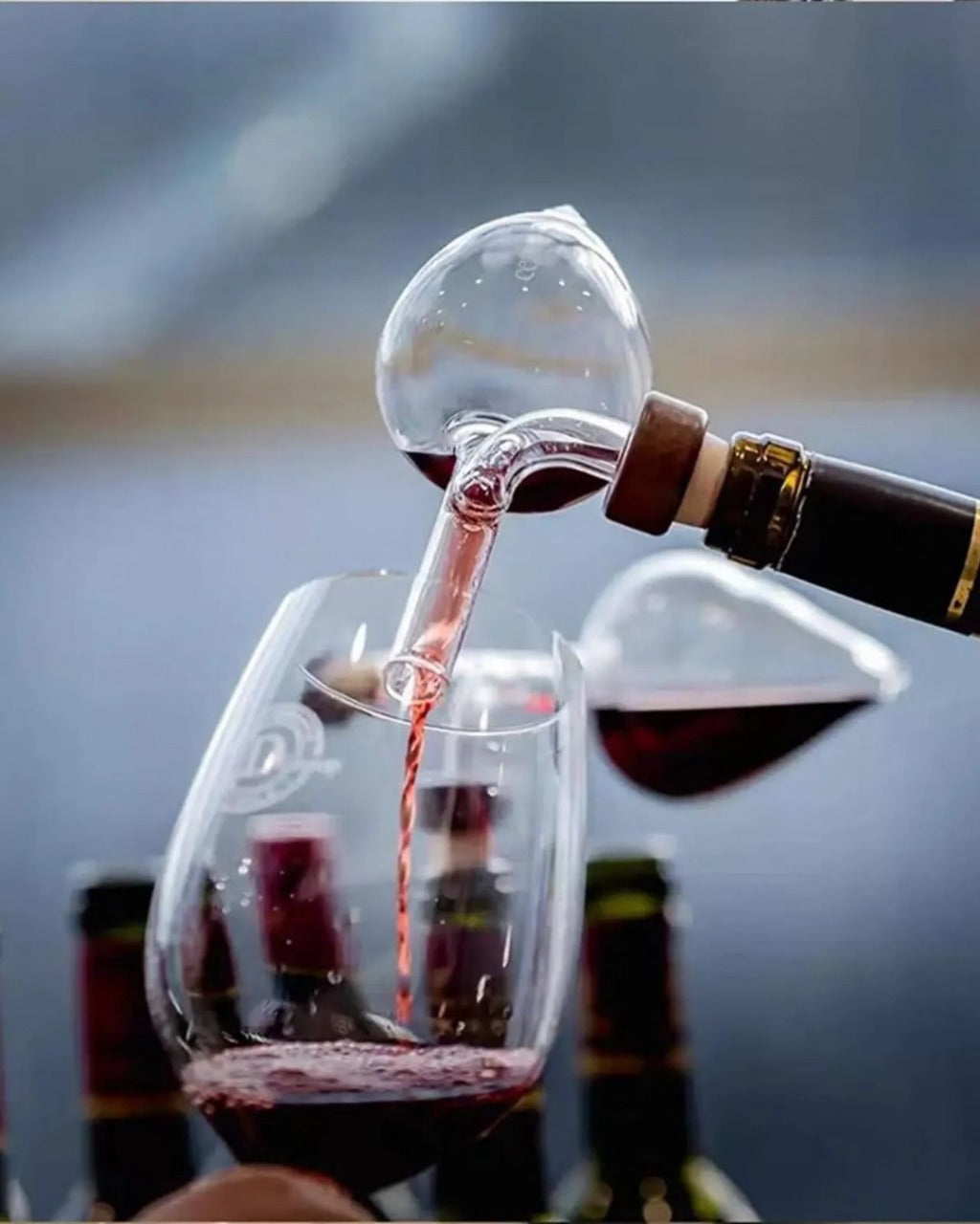 Aerador de Vinho Tinto em Vidro