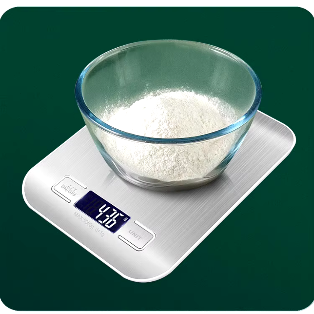 Balança de Cozinha Digital Elétrica Multifuncional 1 g/10 kg com Display LCD