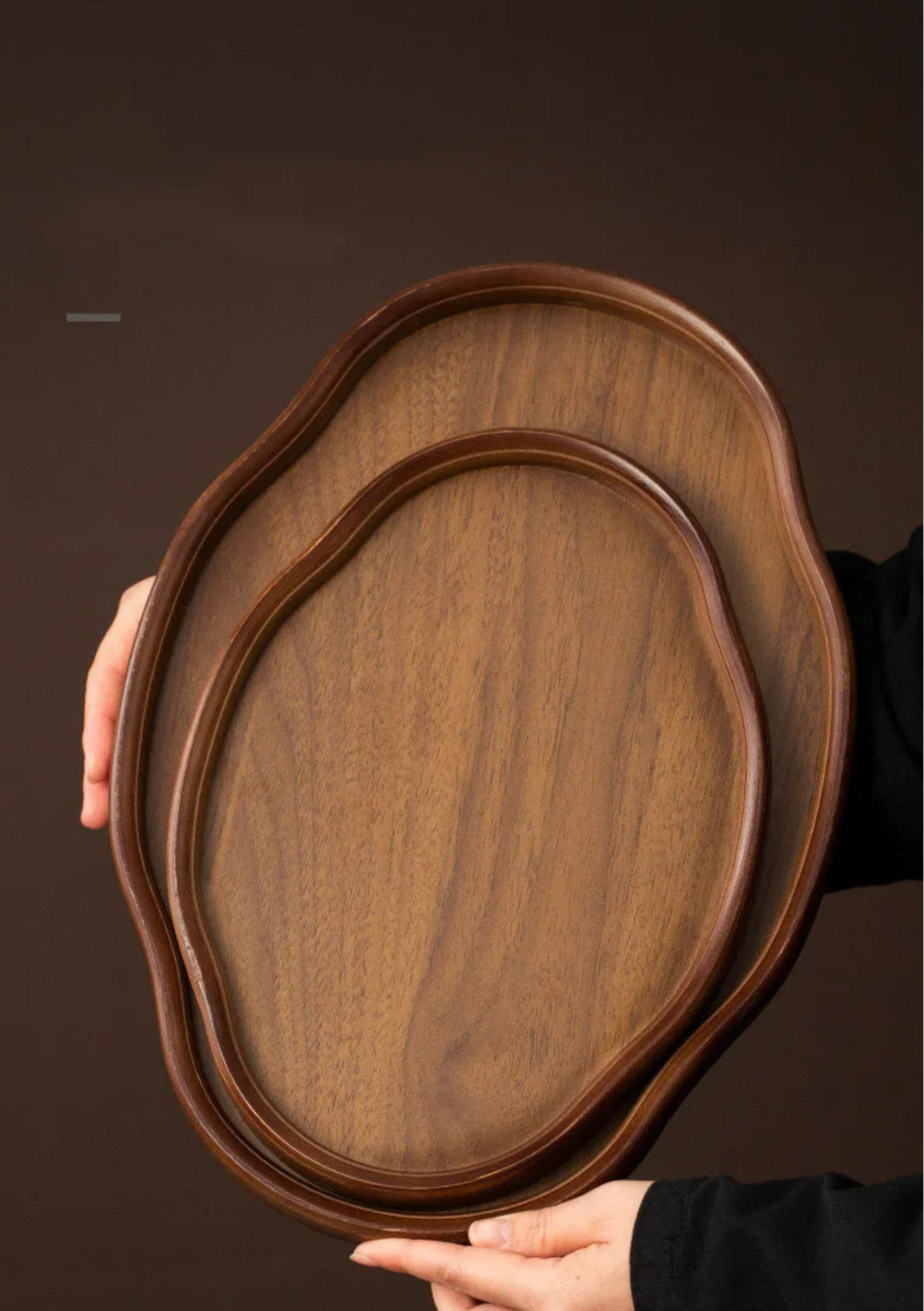 Bandeja de Madeira Decorativa para Servir e Decorar