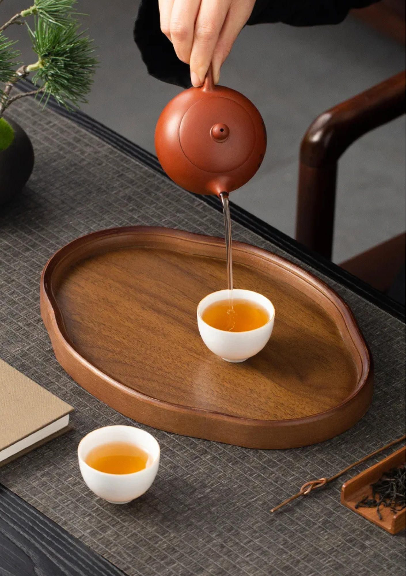 Bandeja de Madeira Decorativa para Servir e Decorar