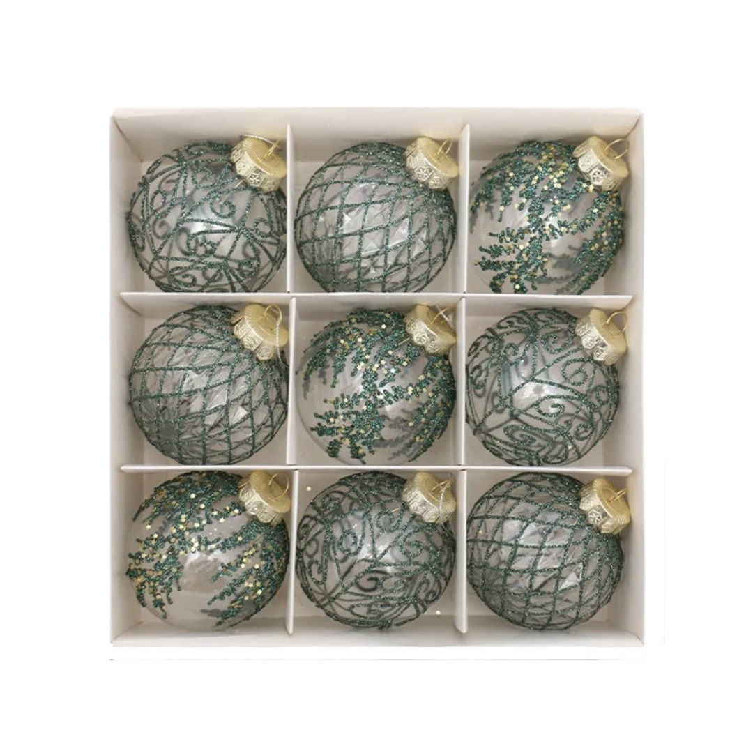 Bolas para Árvore de Natal Luxo com 9 Peças