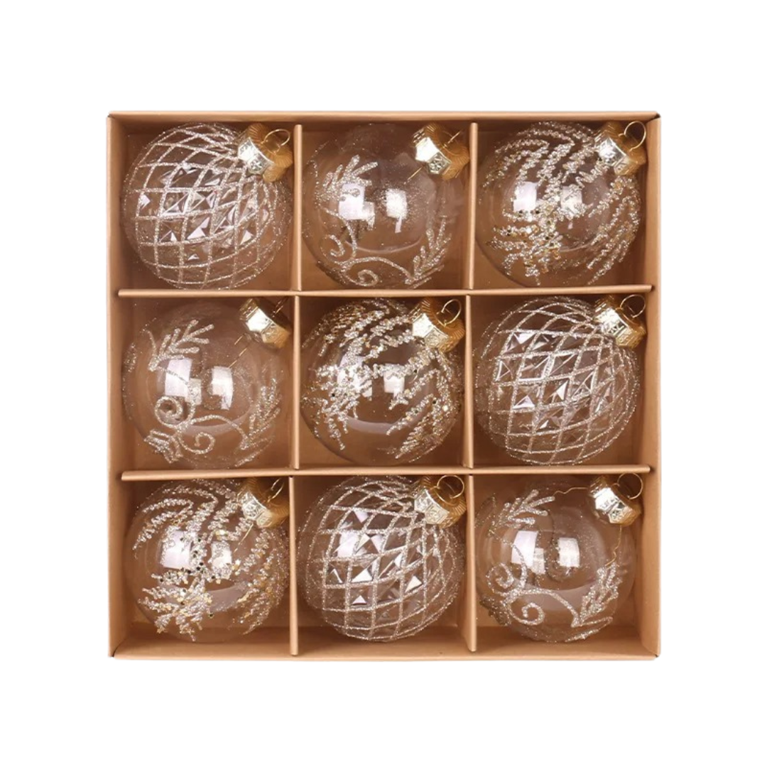 Bolas para Árvore de Natal Luxo com 9 Peças