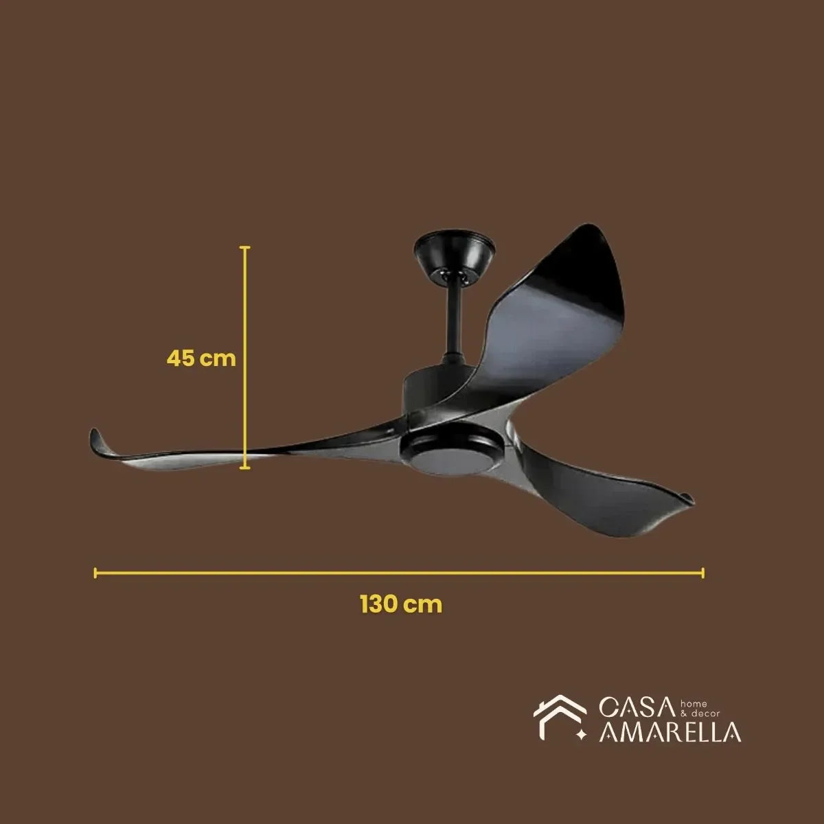 Ventilador de teto moderno Estilo Industrial com controle remoto - ZenithBreeze UrbanWind Elite Edition