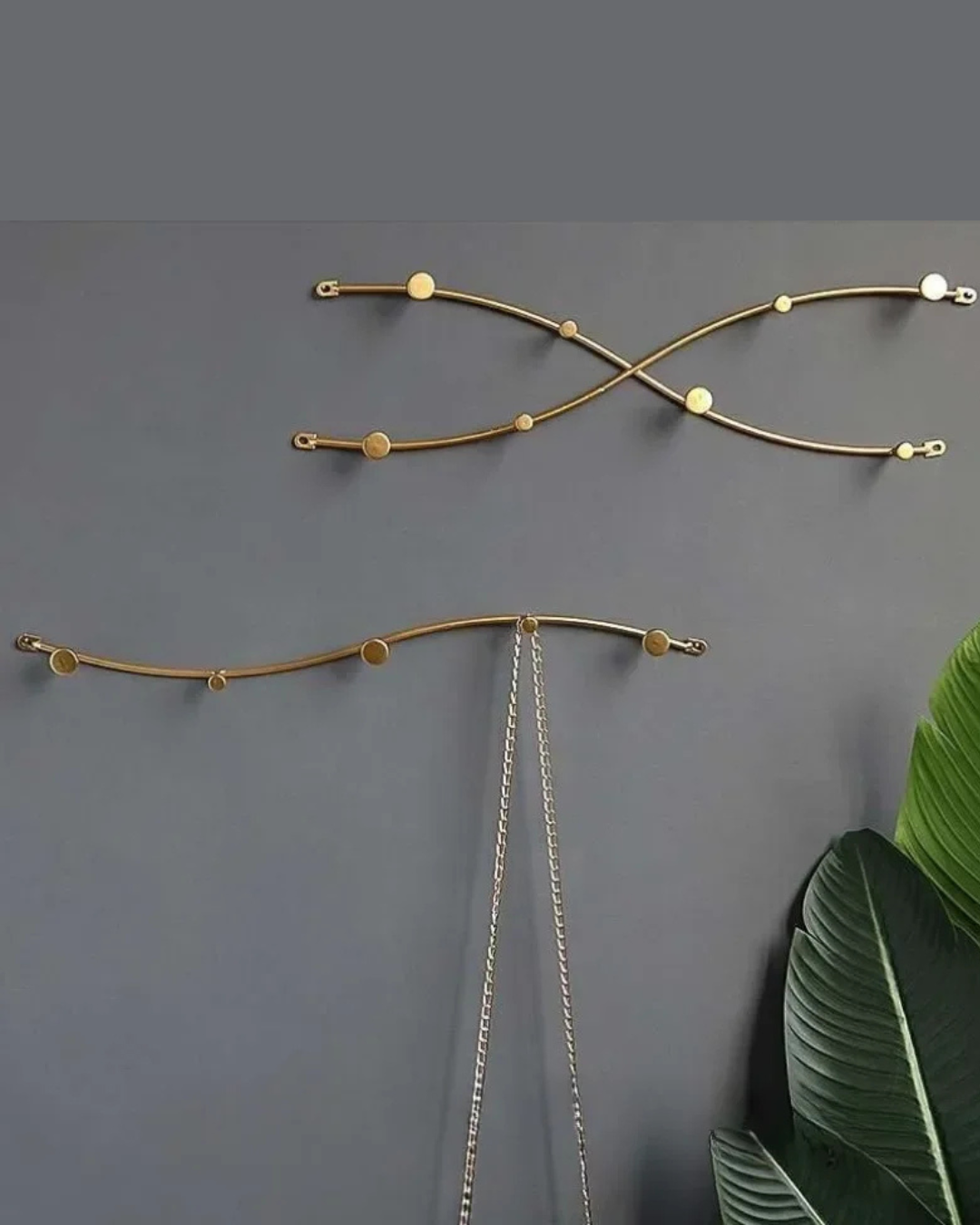 Cabide de Parede Moderno em Ferro para Entrada e Sala