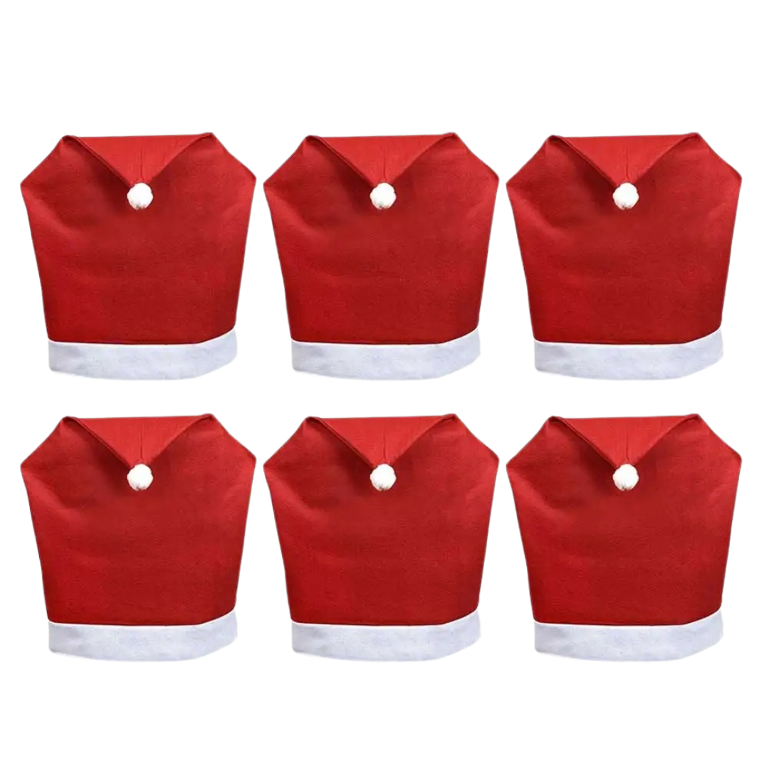 Capa para Cadeira de Natal Chapéu de Papai Noel