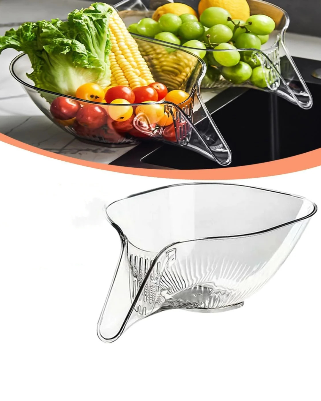 Cesta Escorredora Multifuncional para Pia Drenagem e Cozinha Prática