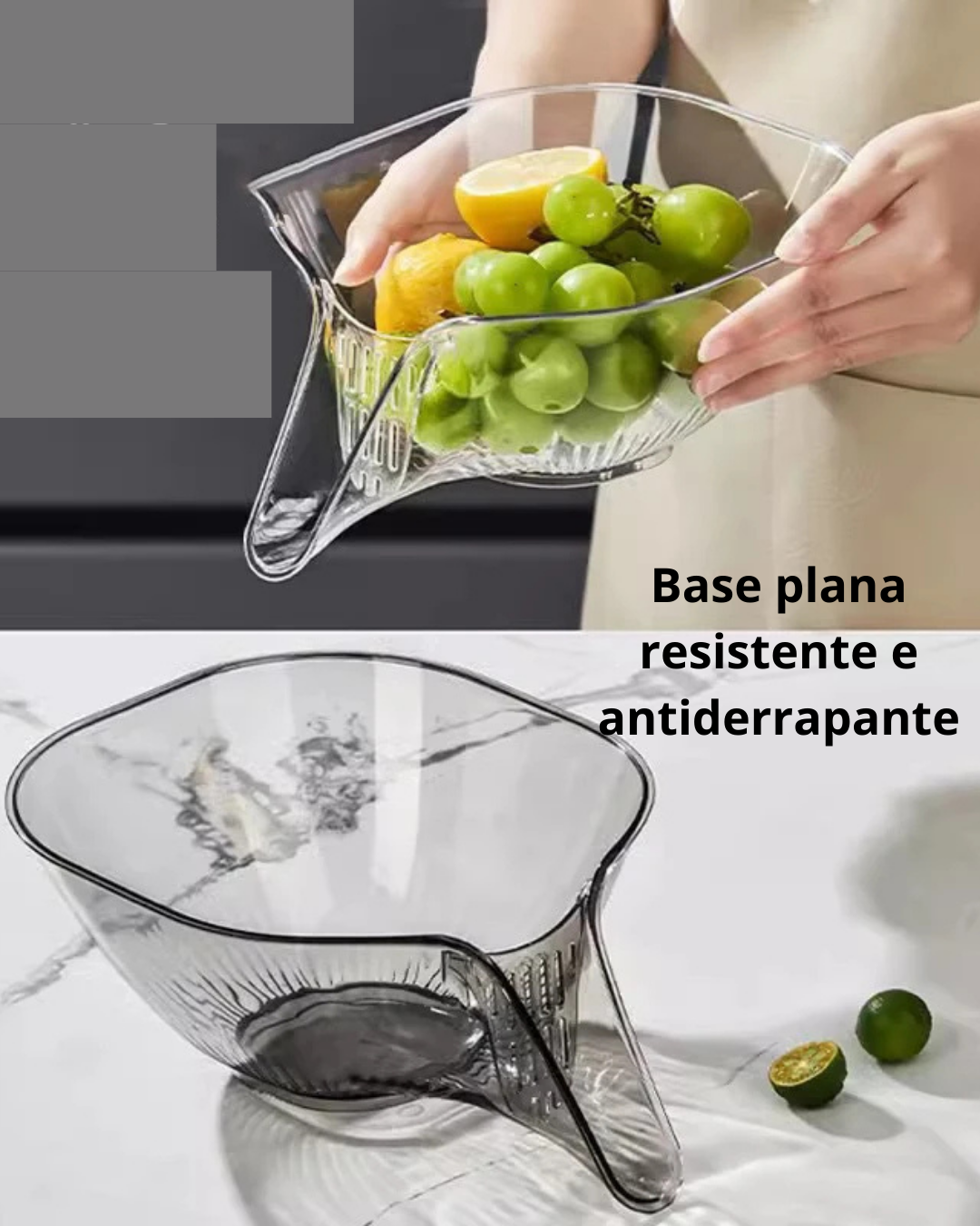 Cesta Escorredora Multifuncional para Pia Drenagem e Cozinha Prática