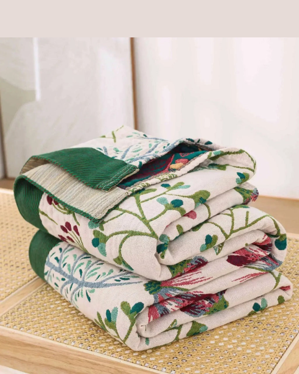 Cobertor de Algodão Aconchegante para Sofá ou Cama