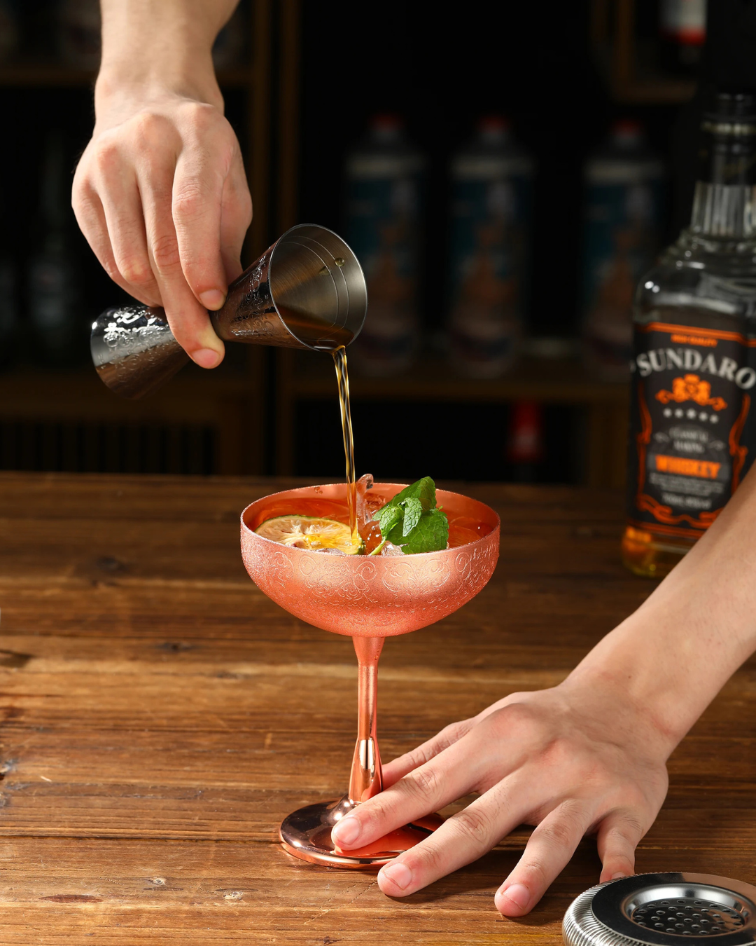 Conjunto 2 Copos Coupe Aço Inox Taças Coquetel Duráveis