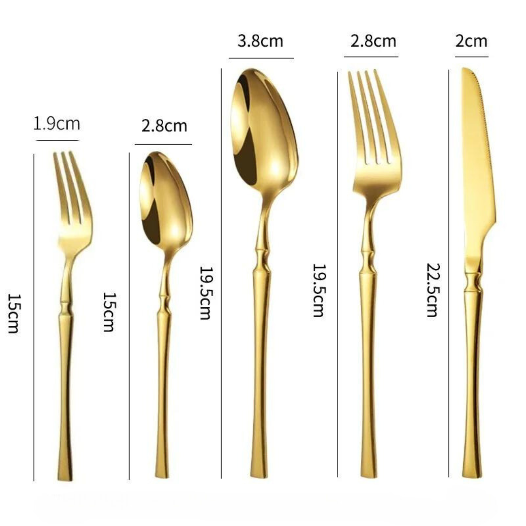 Conjunto de Talheres Completo com 30 Peças