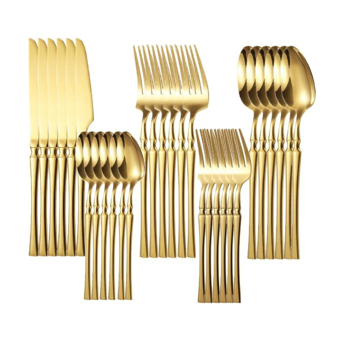 Conjunto de Talheres Completo com 30 Peças