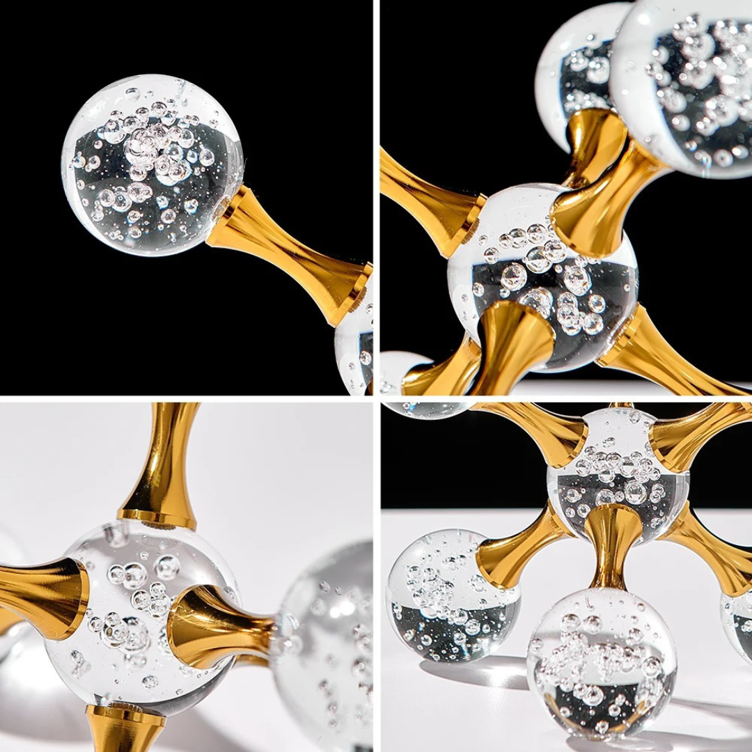 Decoração de Mesa Moderna com Bola de Cristal de Luxo