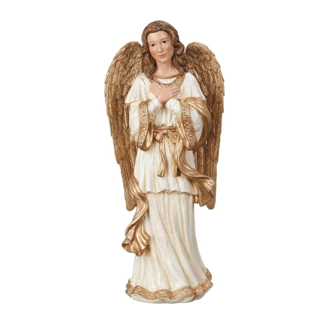 Conjunto de 13 peças de Presépio de Natal Pintado à Mão - Família Sagrada