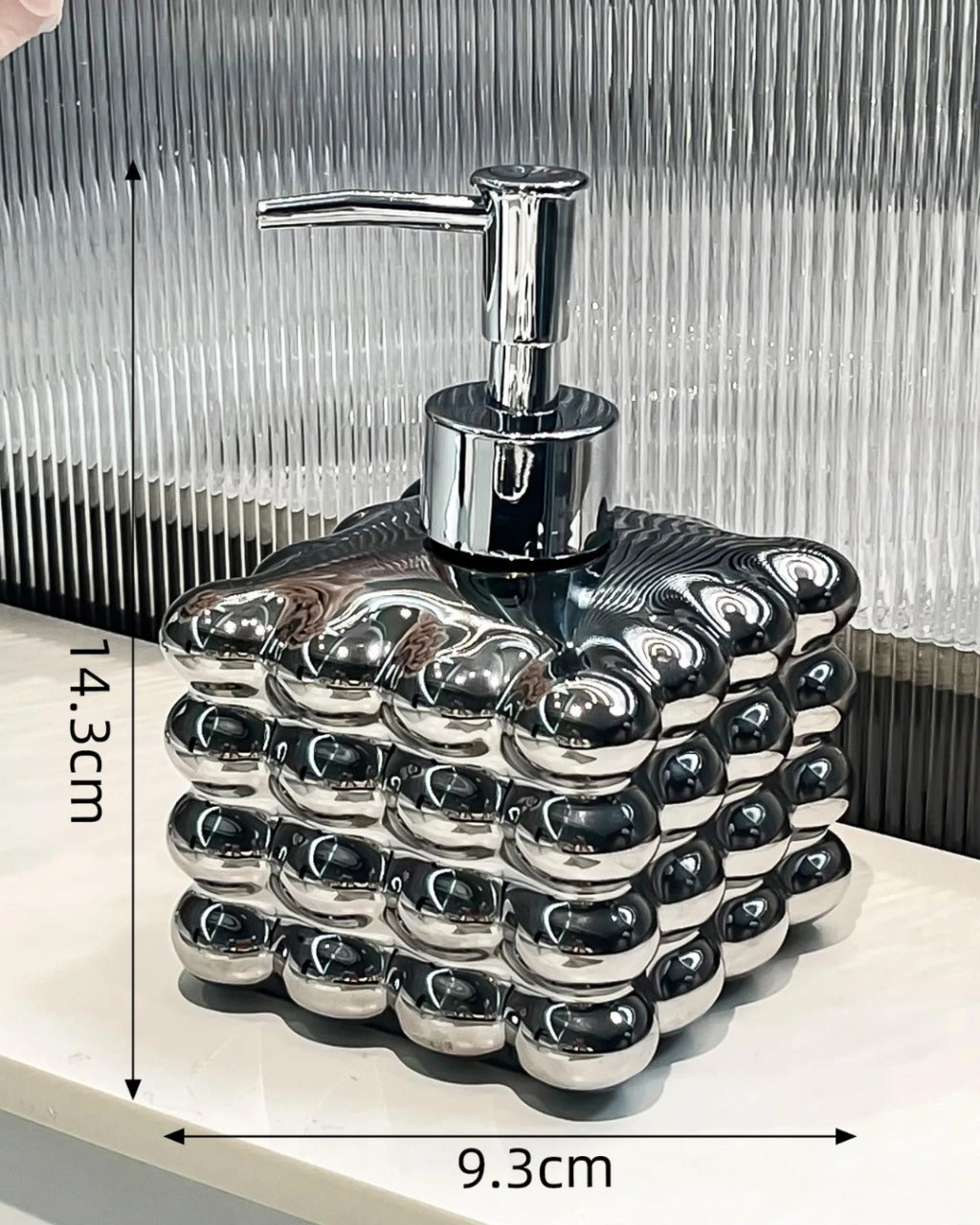 Dispensador de Sabão de Cerâmica para Banheiro e Lavabo