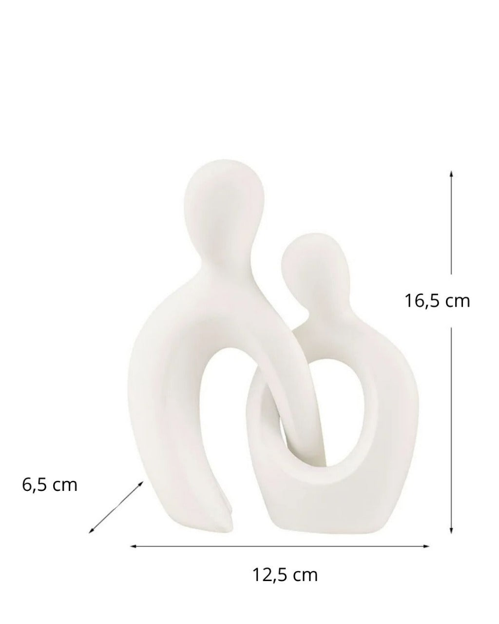 Escultura Decorativa de Casal para Sala Quarto ou Escritório