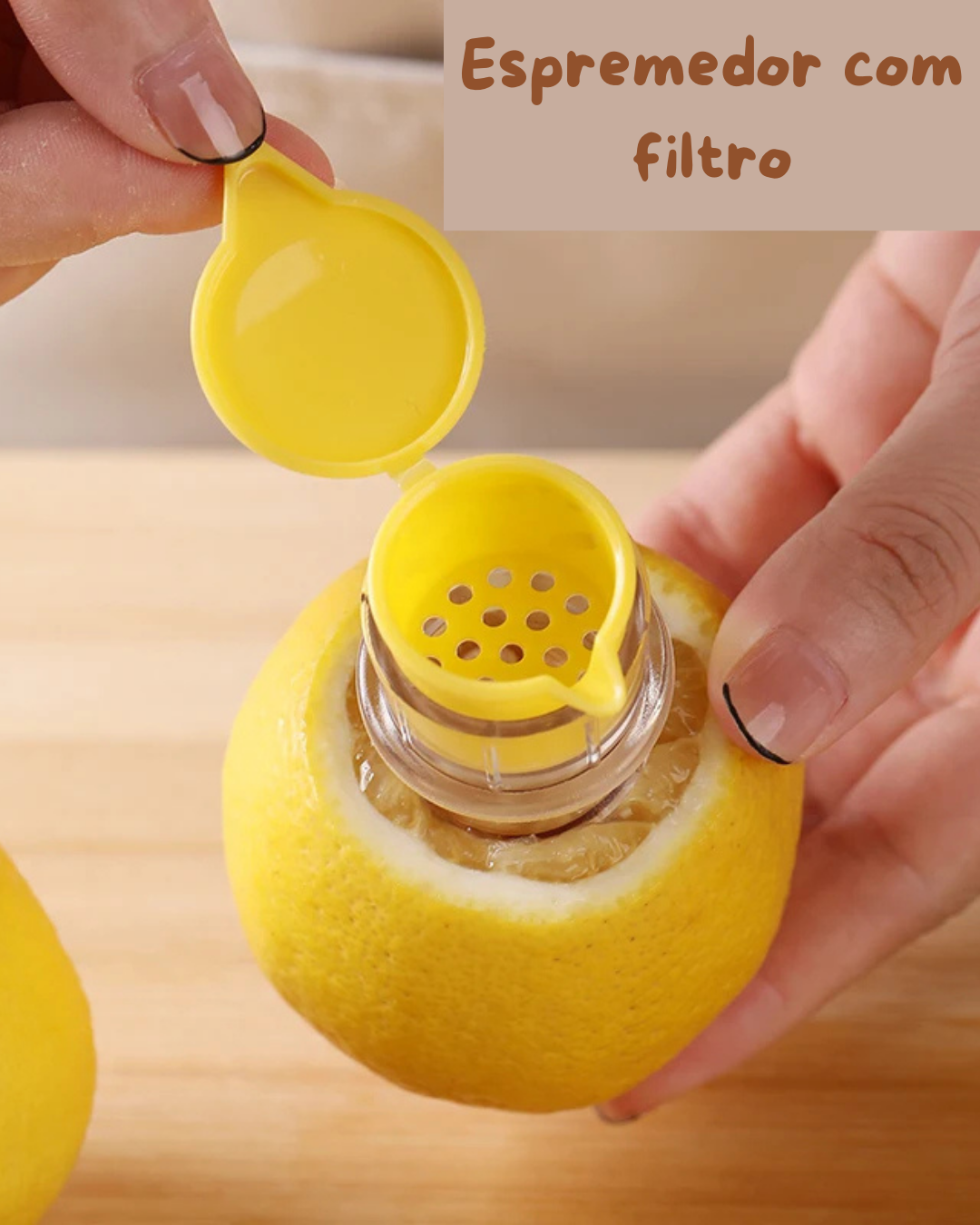 Espremedor Manual de Frutas Cítricas Portátil