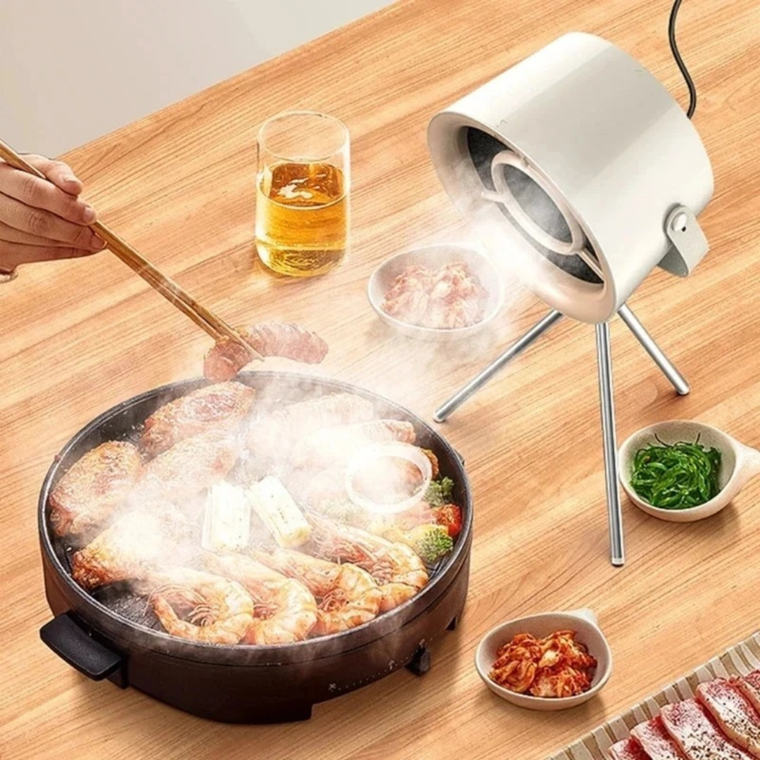 Exaustor Portátil Pequeno USB para Cozinha e Churrasco