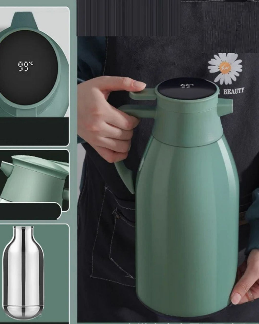 Garrafa Térmica de Café 2L com Display LED