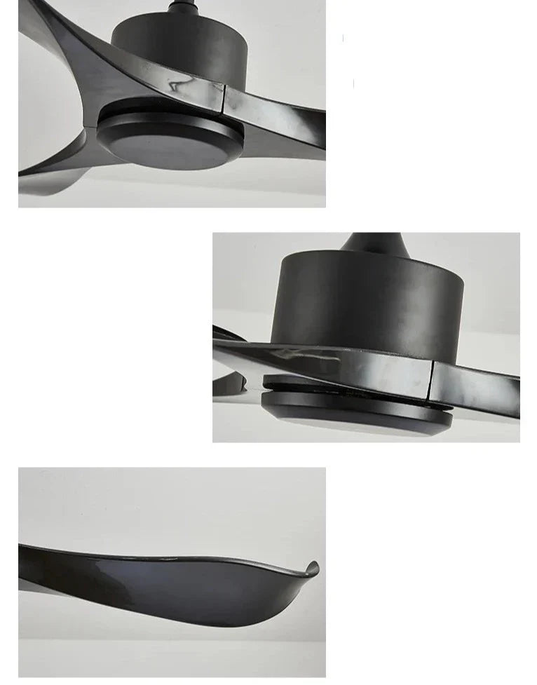 Ventilador de teto moderno Estilo Industrial com controle remoto - ZenithBreeze UrbanWind Elite Edition