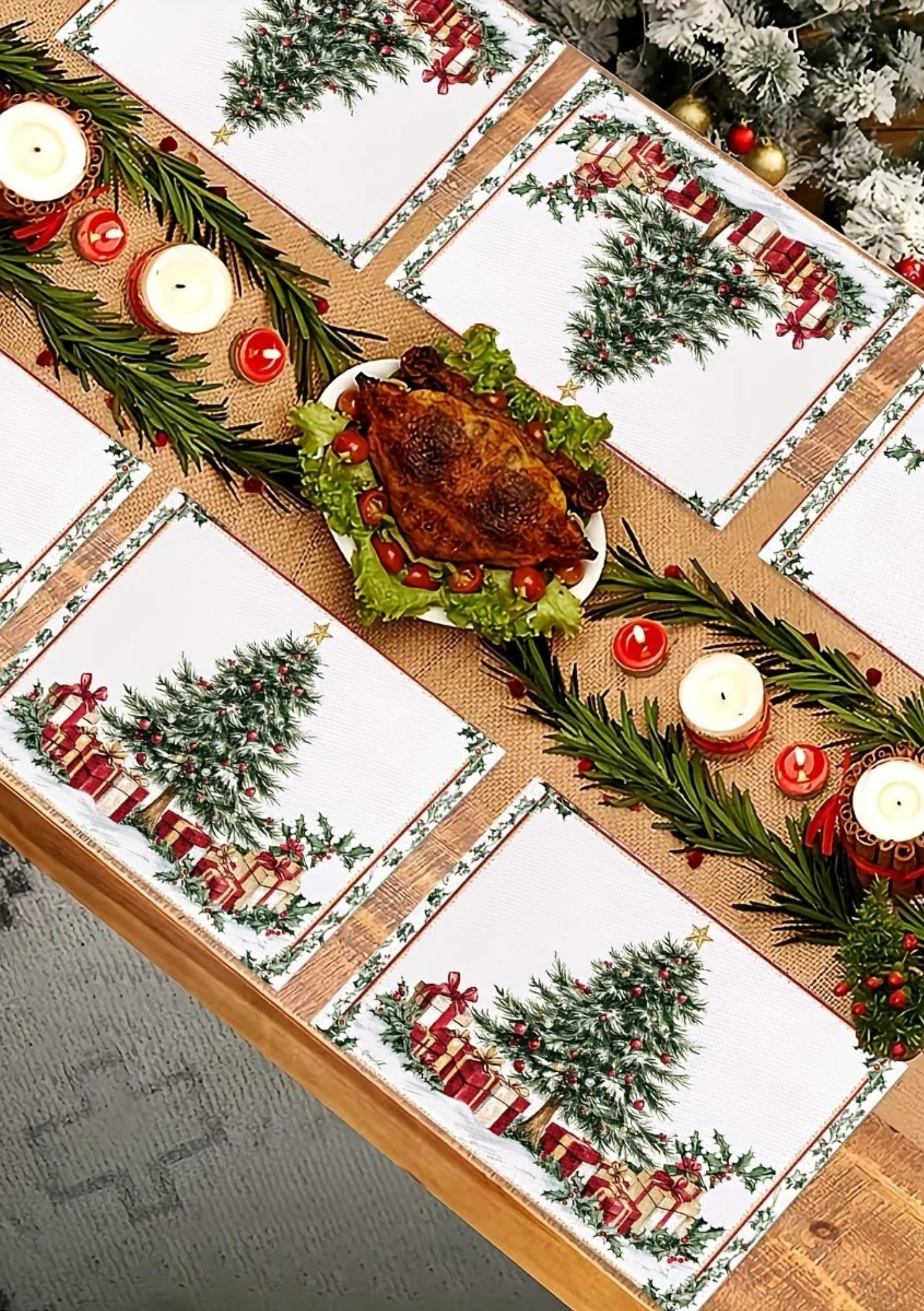 Jogo Americano de Natal Quebra-Nozes