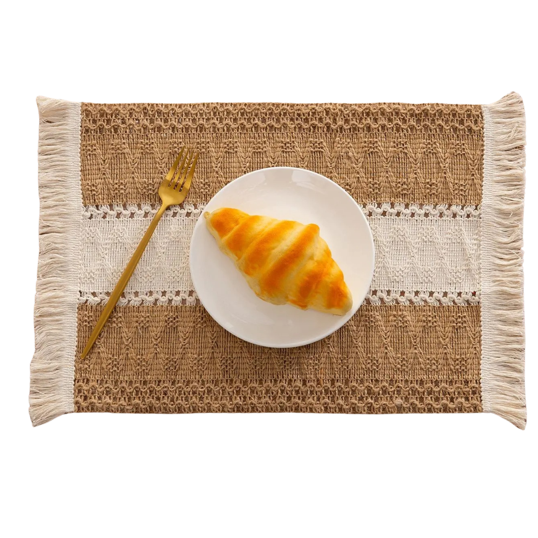 Jogo Americano Boho em Macramê 6 Peças