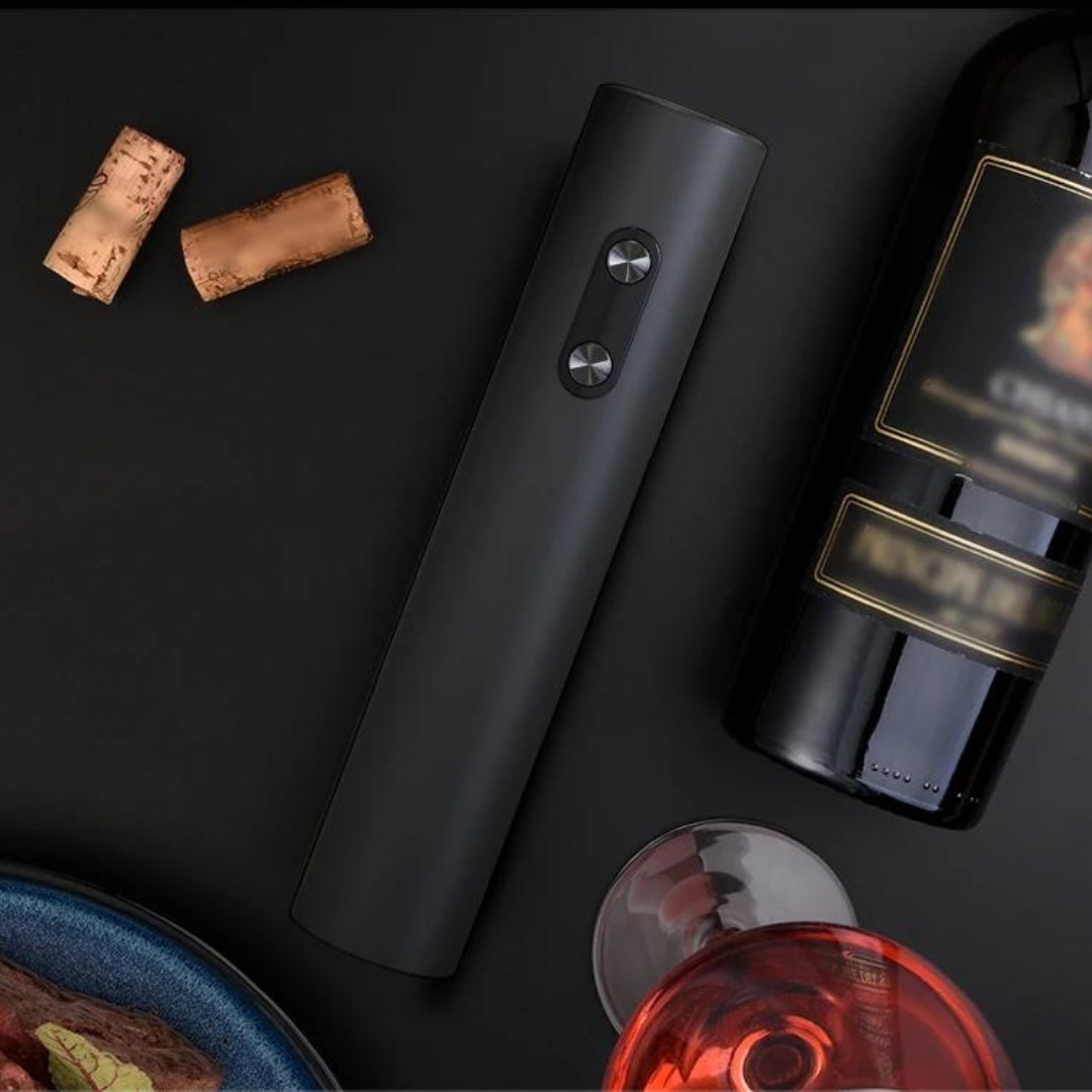Kit de Abridor de Vinho Elétrico com Saca-Rolhas Decanter e Acessórios