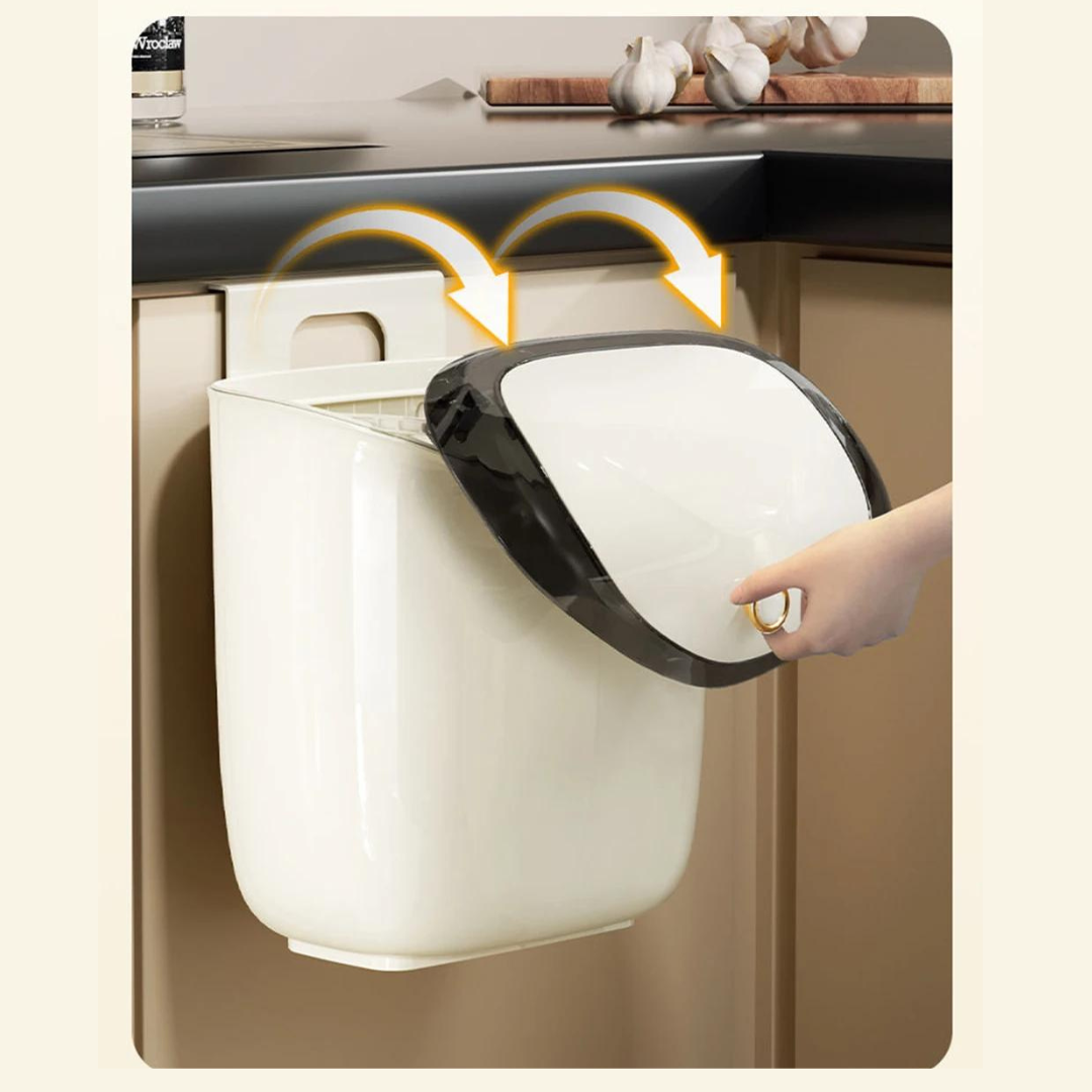 Lixeira Vintage Luxury Pendurada com Tampa Rolante