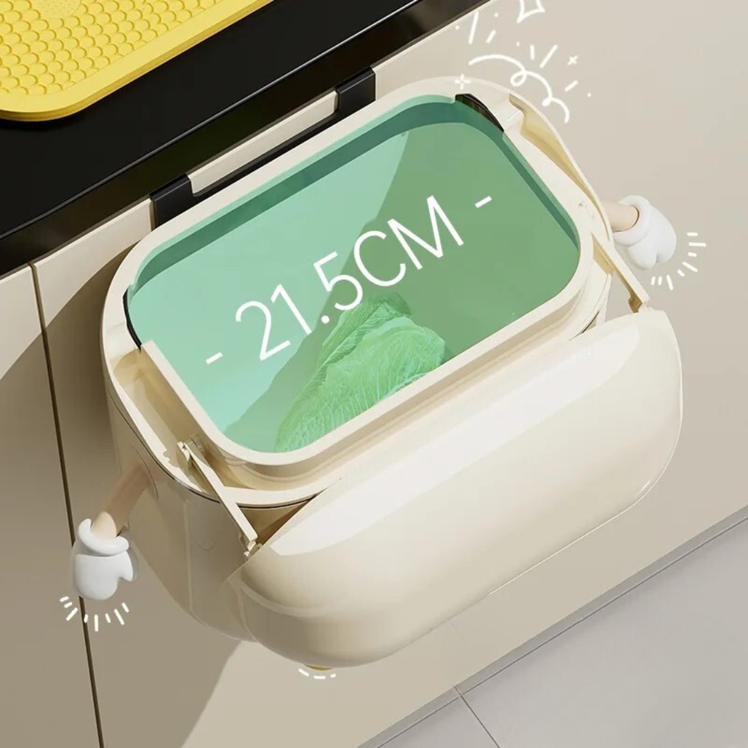 Lixeira de Parede para Cozinha 9L/12L com Tampa