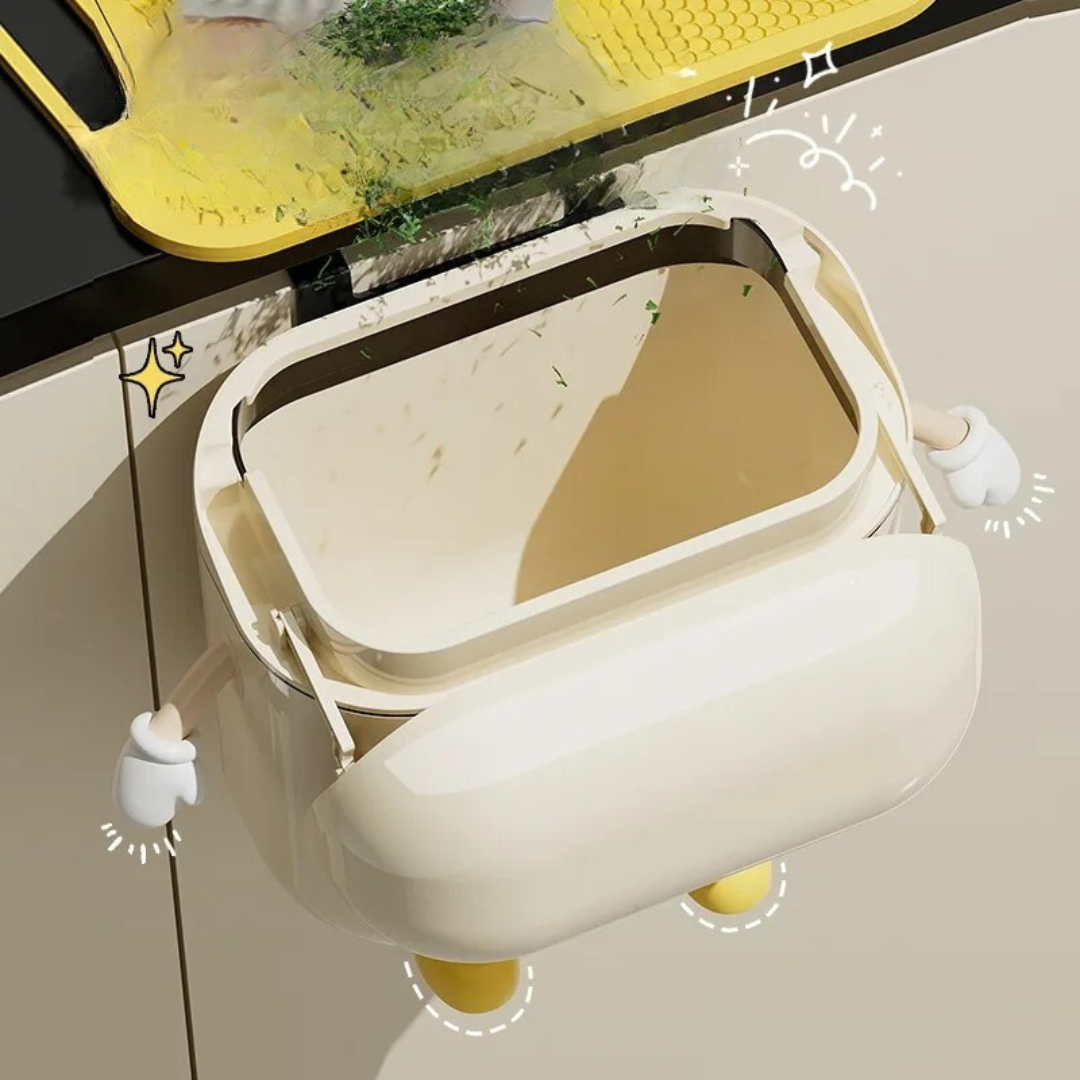 Lixeira de Parede para Cozinha 9L/12L com Tampa