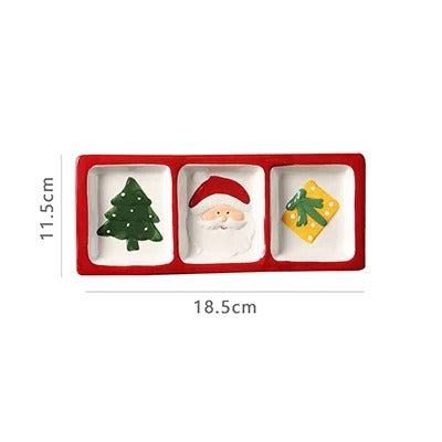 Louça de Cerâmica Natalina com Papai Noel em Relevo