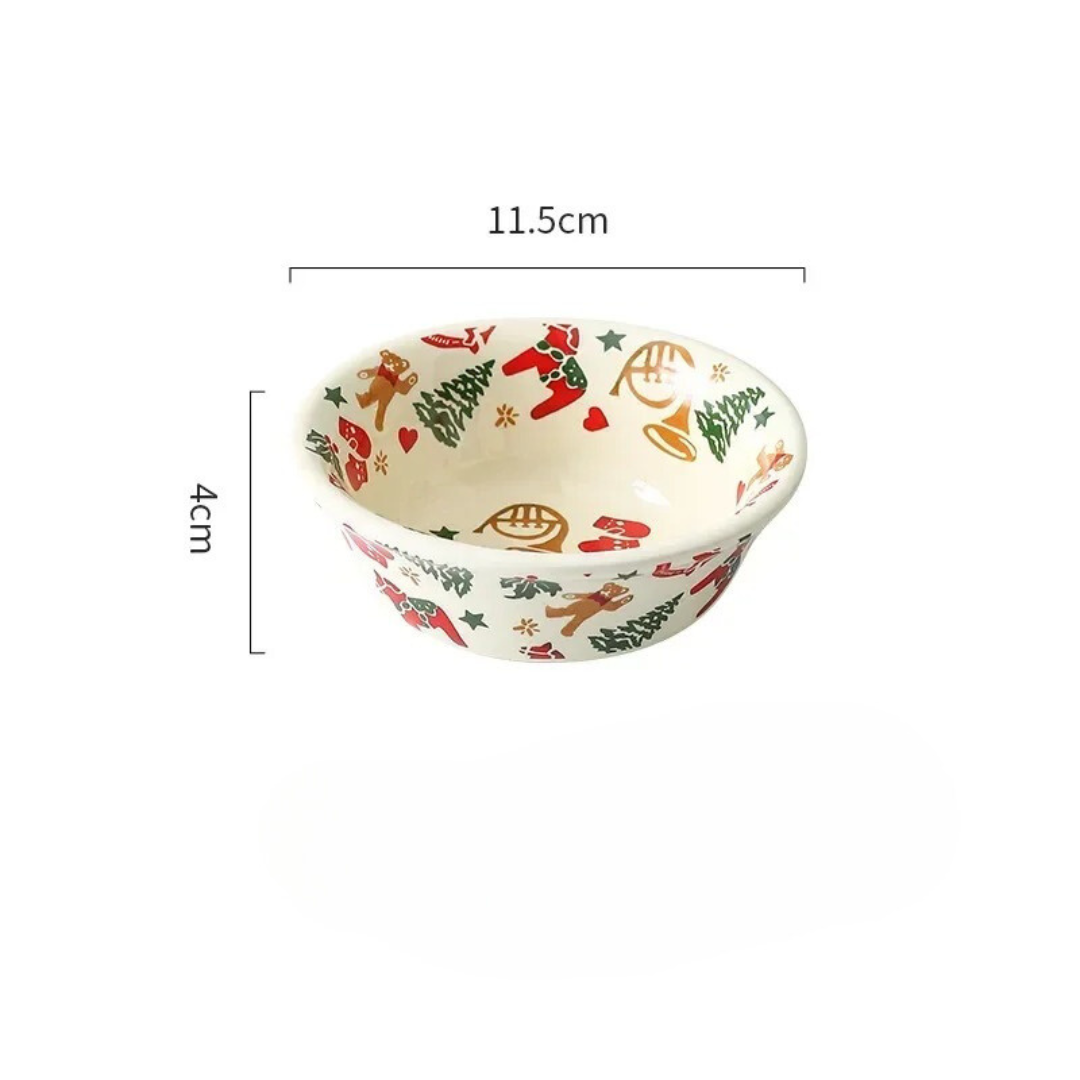 Louças de Cerâmica com Tema Natalino