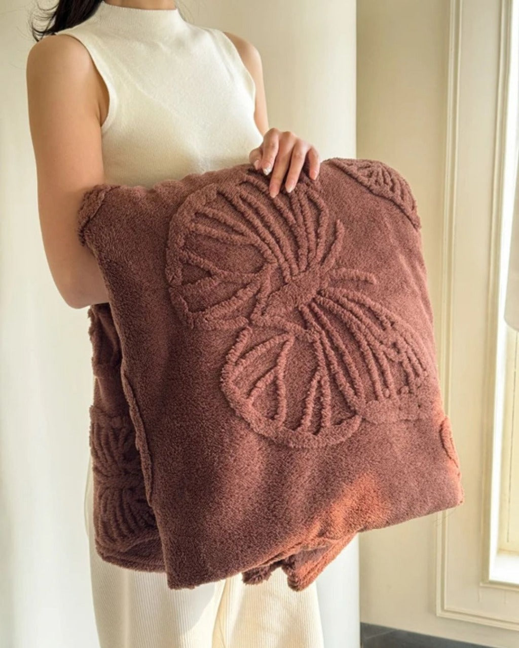 Manta de Flanela 3D com Borboleta Cobertor Quente para Todas as Estações