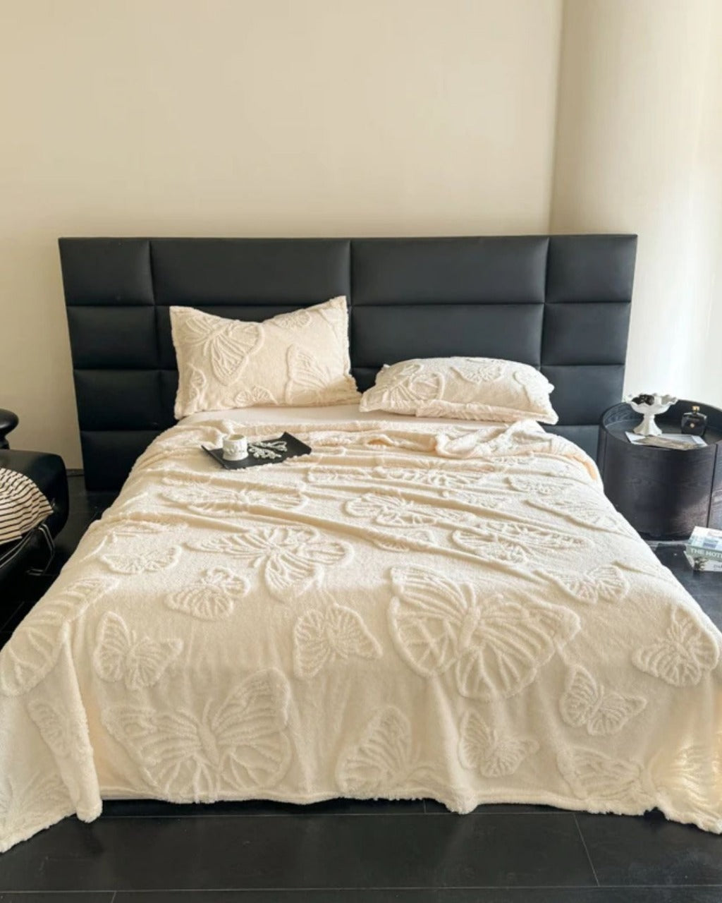 Manta de Flanela 3D com Borboleta Cobertor Quente para Todas as Estações