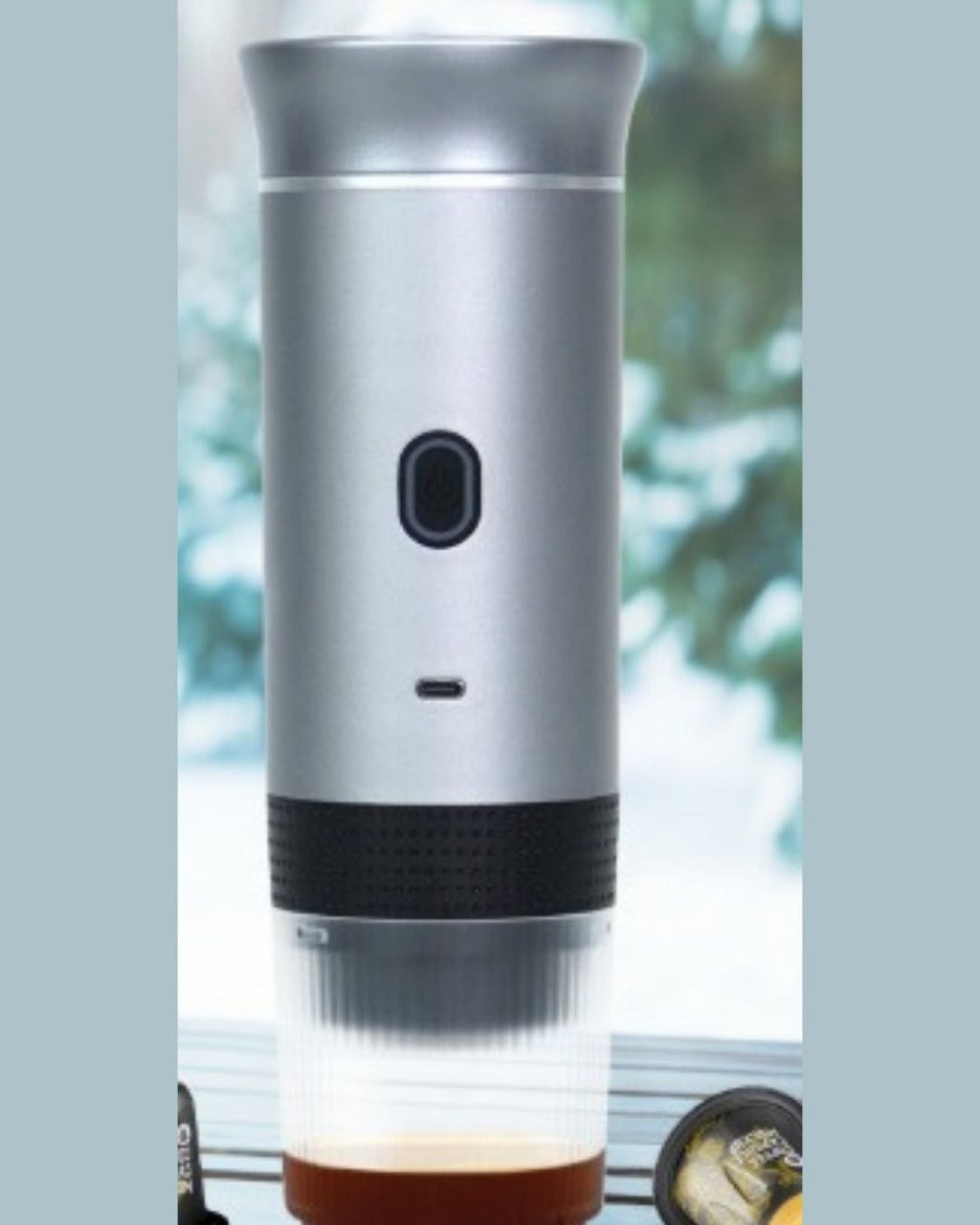 Máquina de Café Expresso Portátil Elétrica 3 em 1 Cápsulas e Pó Sem Fio