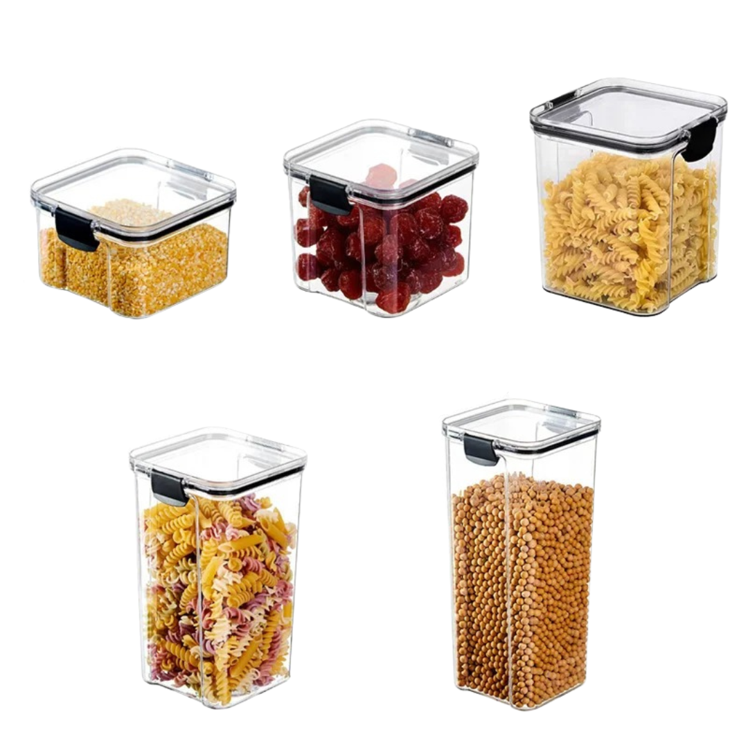 Pote de Armazenamento de Alimentos com Vedação à Prova de Umidade