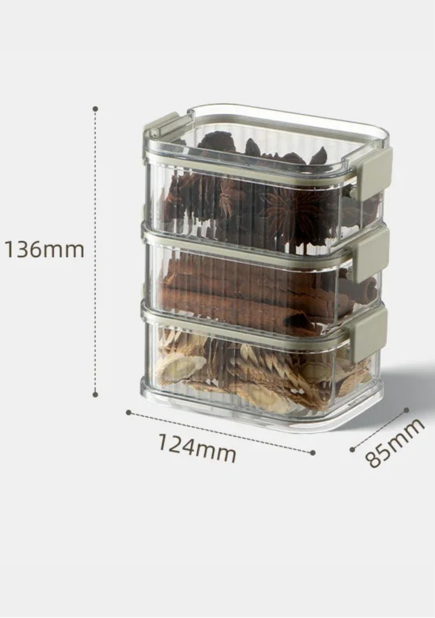 Pote de Vedação Empilhável Caixa de Armazenamento
