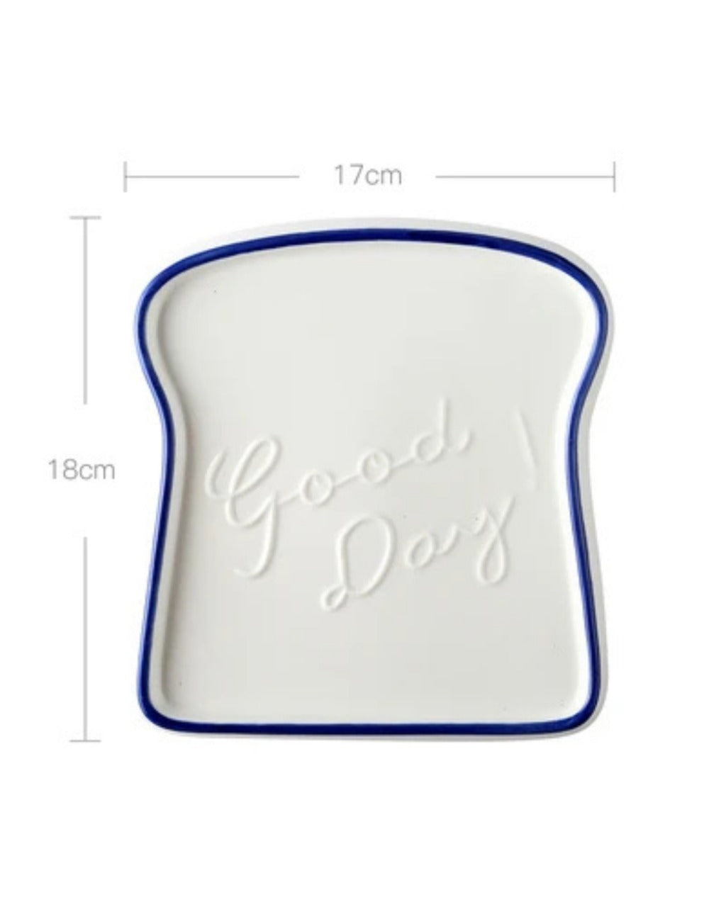 Prato de Cerâmica em Formato de Pão Ideal para Café da Manhã e Sobremesas