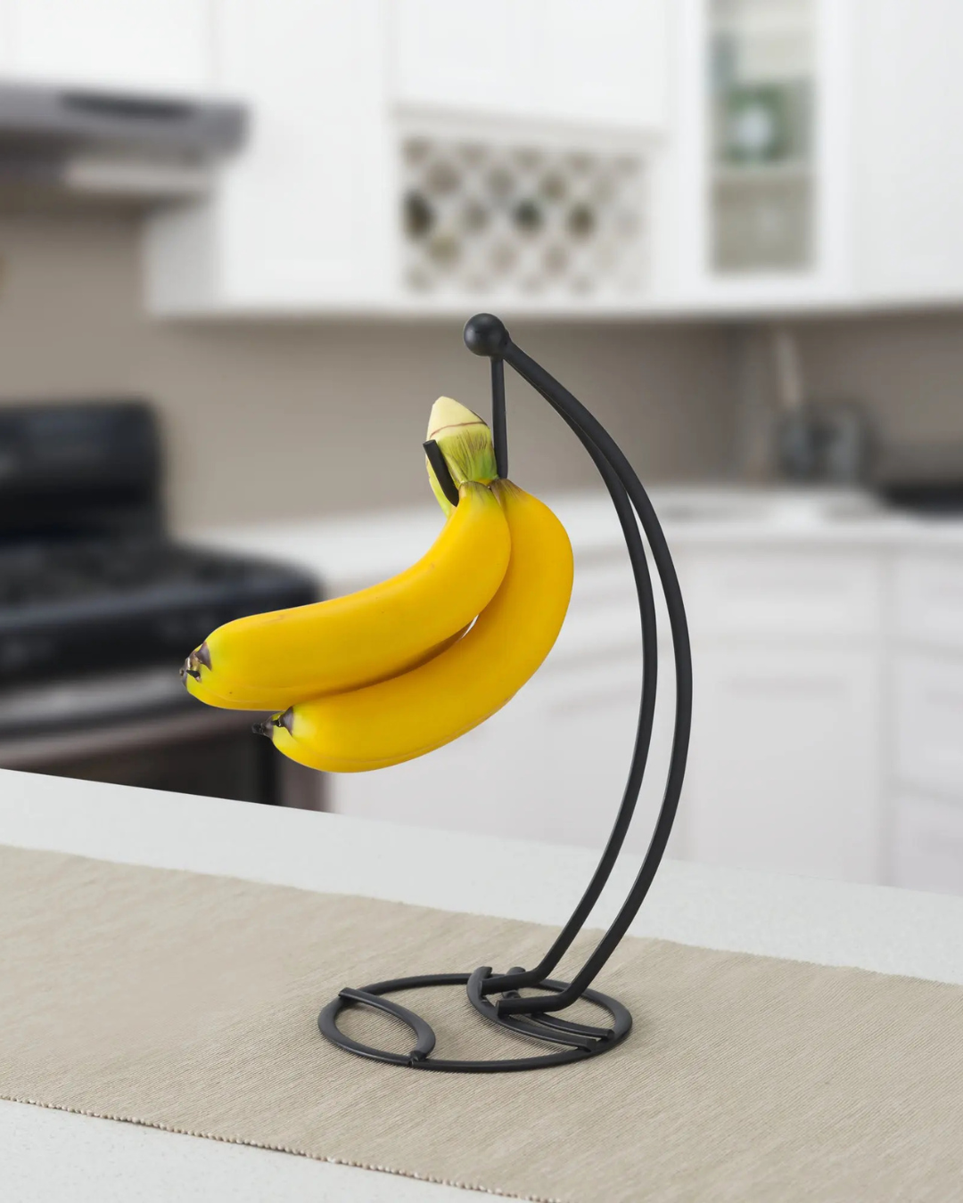 Rack de Banana com Ganchos em Bambu ou Ferro Suporte de Frutas Frescas