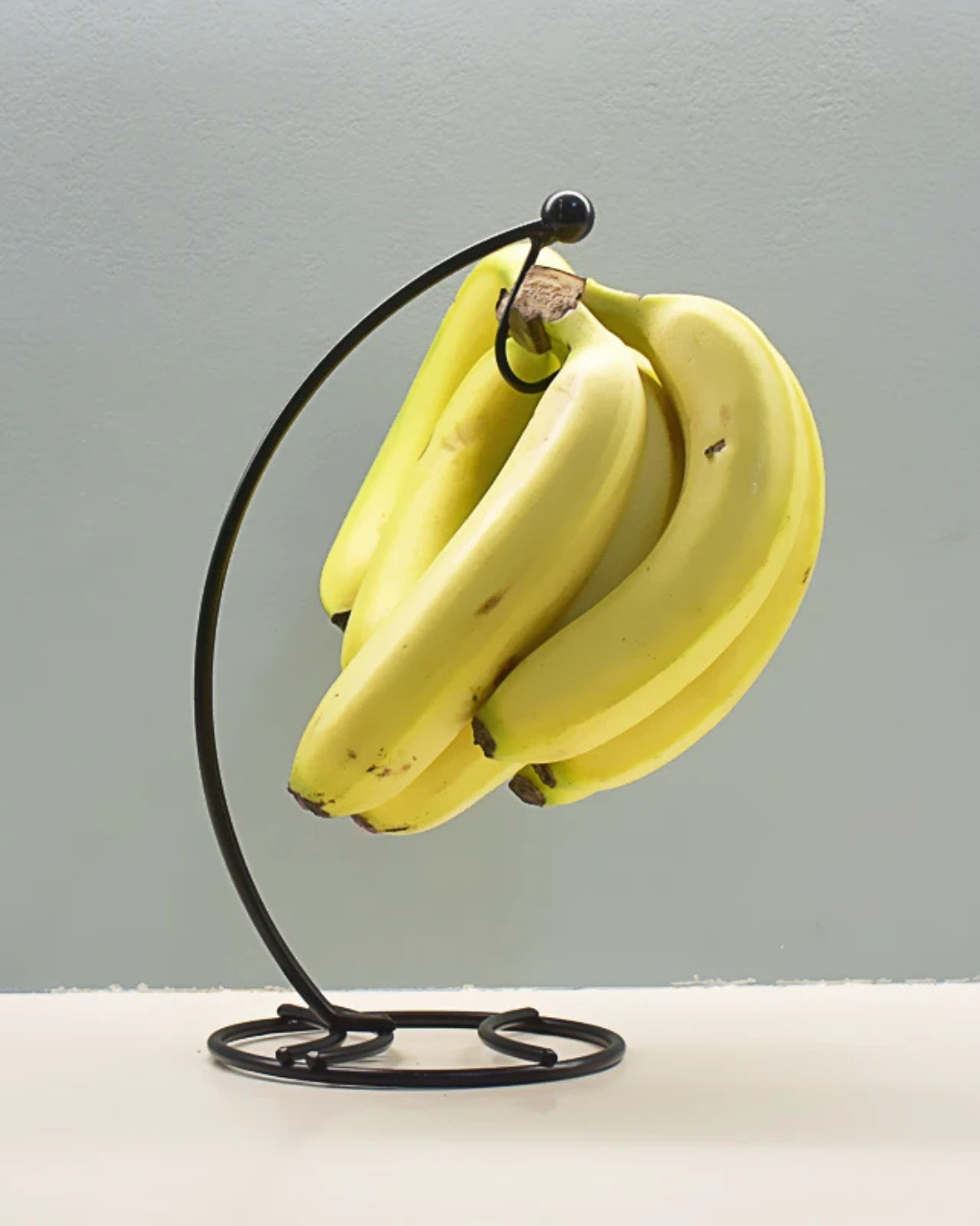 Rack de Banana com Ganchos em Bambu ou Ferro Suporte de Frutas Frescas