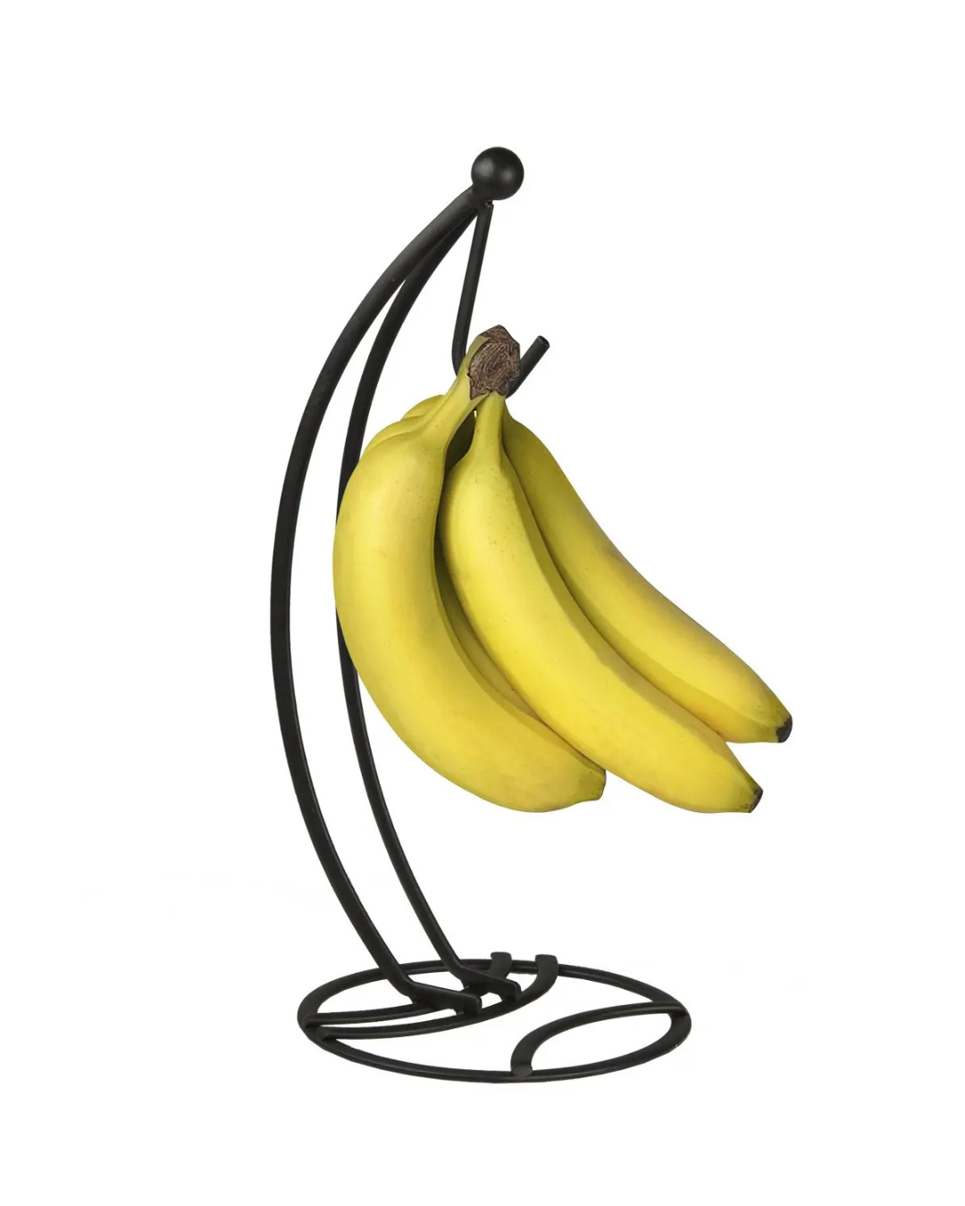 Rack de Banana com Ganchos em Bambu ou Ferro Suporte de Frutas Frescas