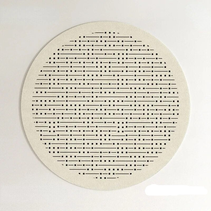 PROMO OUTLET - Tapete Decorativo Orgânico Moderno Redondo - Coleção Paris