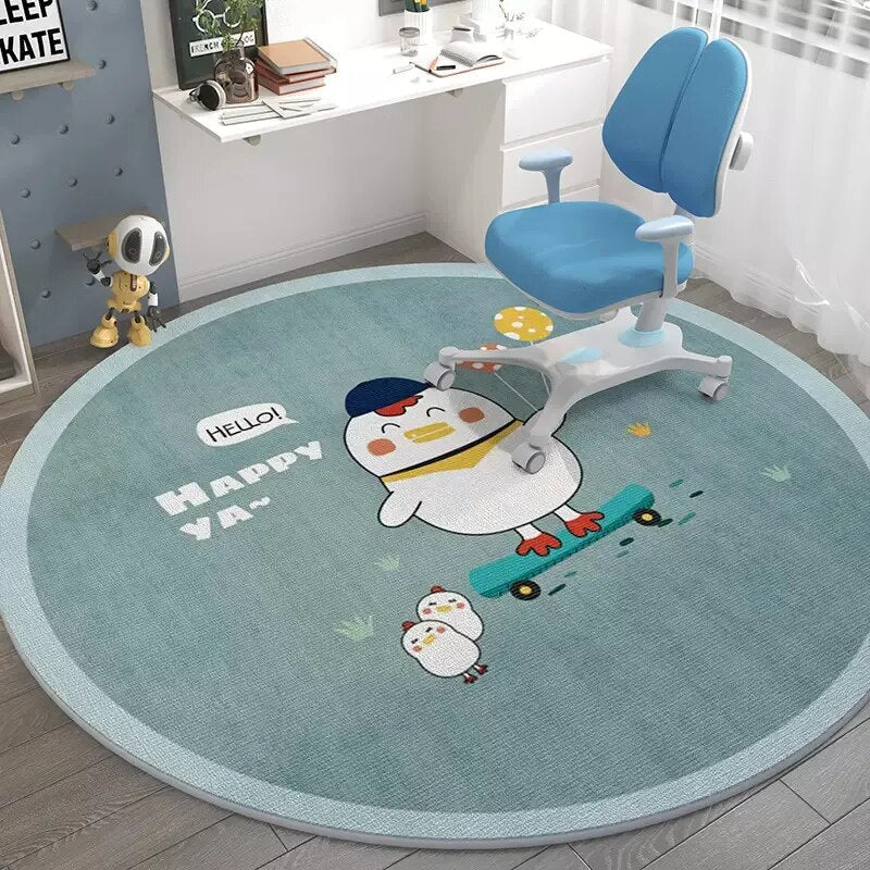 Tapete Redondo para Quarto Infantil - Coleção Astronauta