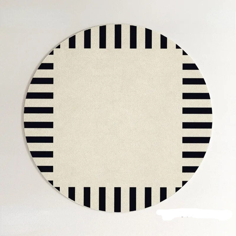 PROMO OUTLET - Tapete Decorativo Orgânico Moderno Redondo - Coleção Paris