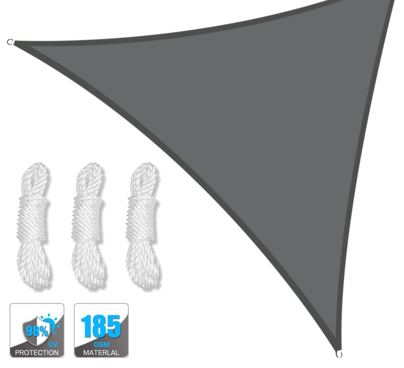 Toldo Triangular Portátil Impermeável Flexível e Resistente Com Proteção UV