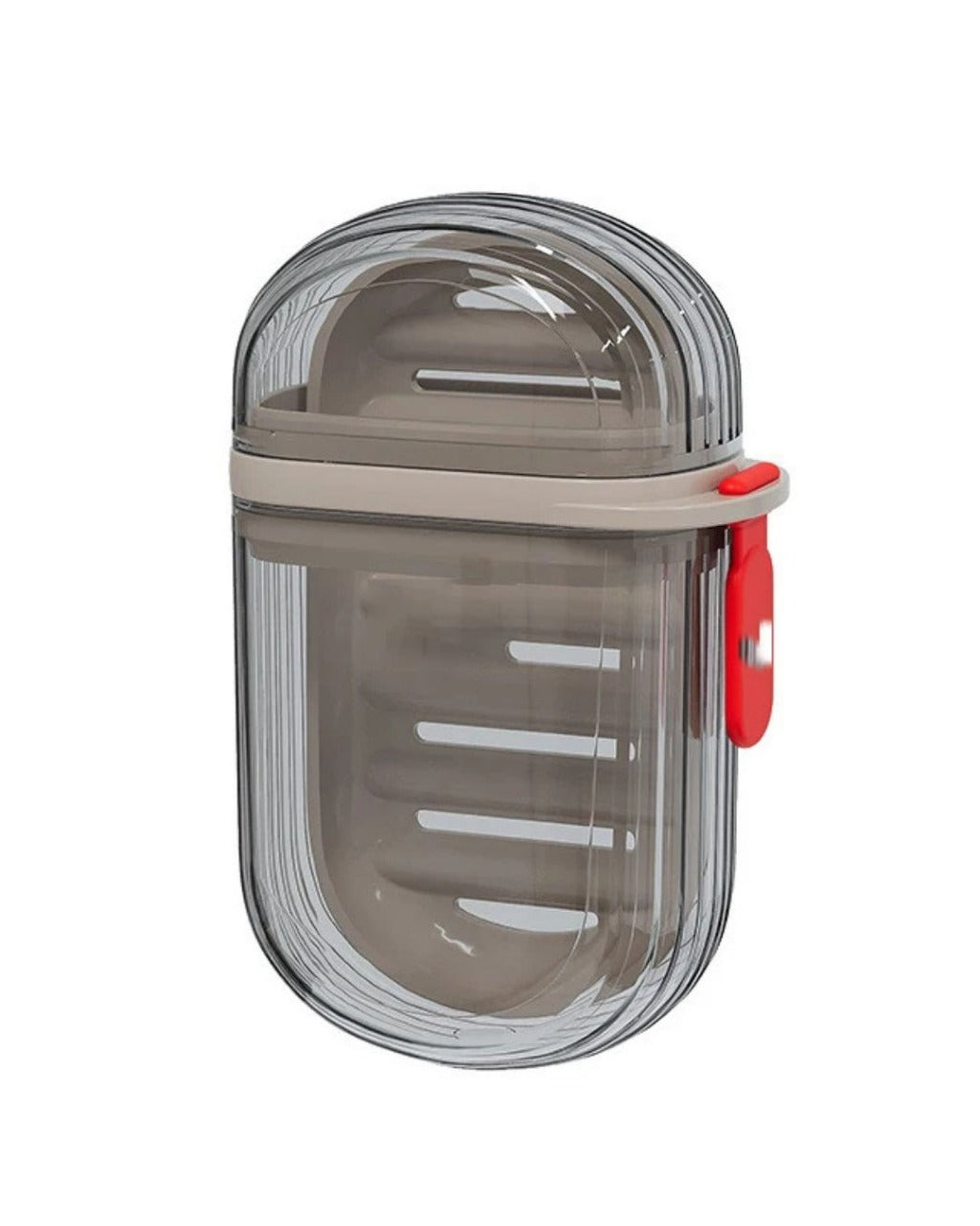 Saboneteira Portátil com Tampa Selada e Dreno para Viagem e Banheiro