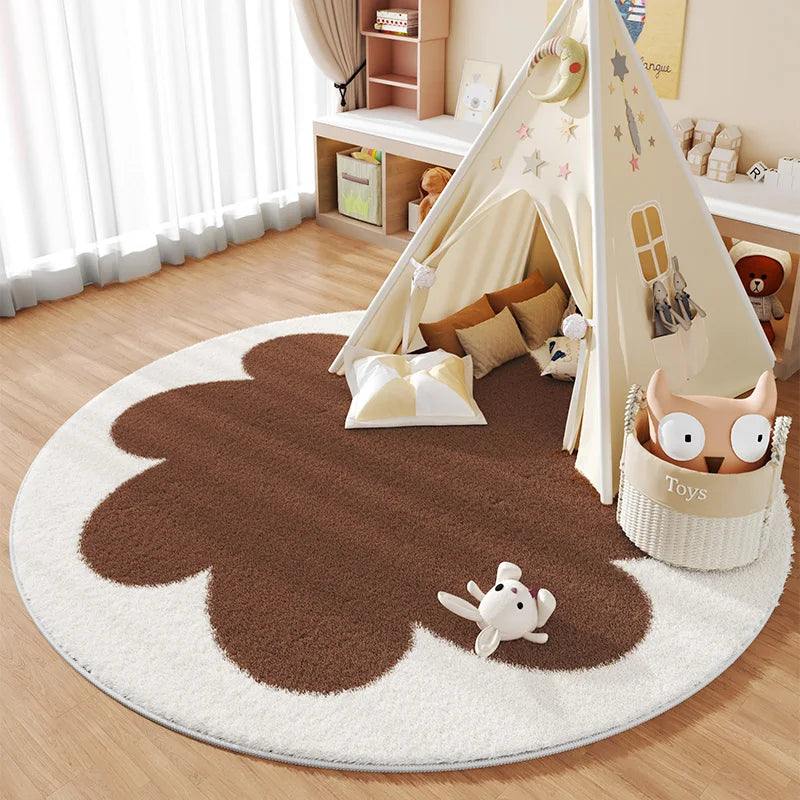 Tapete Redondo Infantil - Coleção Flor de Algodão