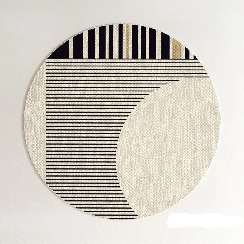 PROMO OUTLET - Tapete Decorativo Orgânico Moderno Redondo - Coleção Paris