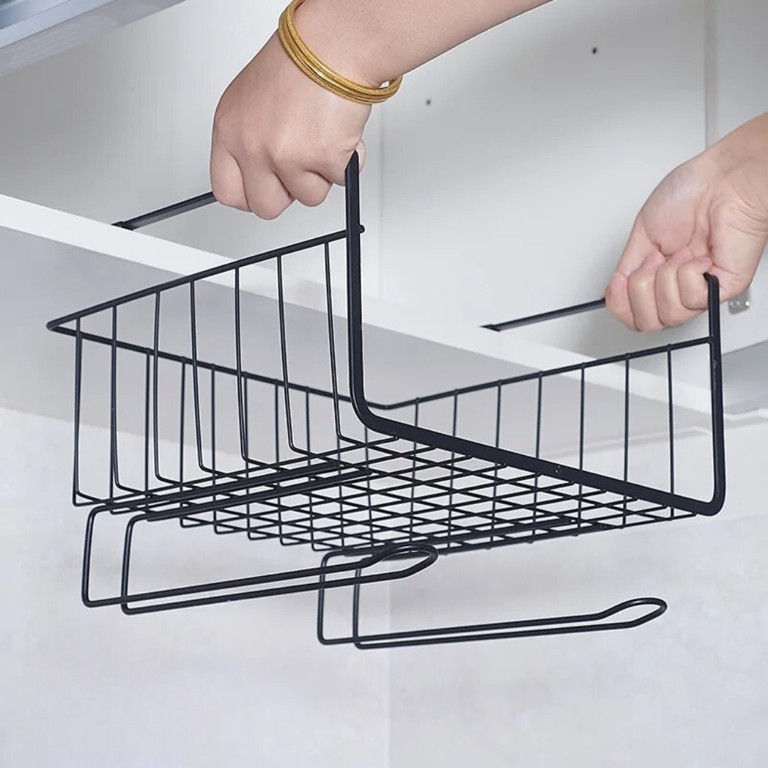 Suporte de Cozinha de Ferro com Prateleira para Armazenamento Eficiente