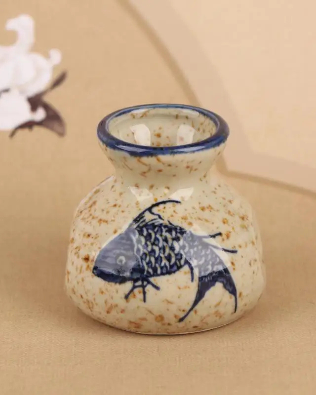 Suporte de Palito de Cerâmica Estilo Chinês para Mesa