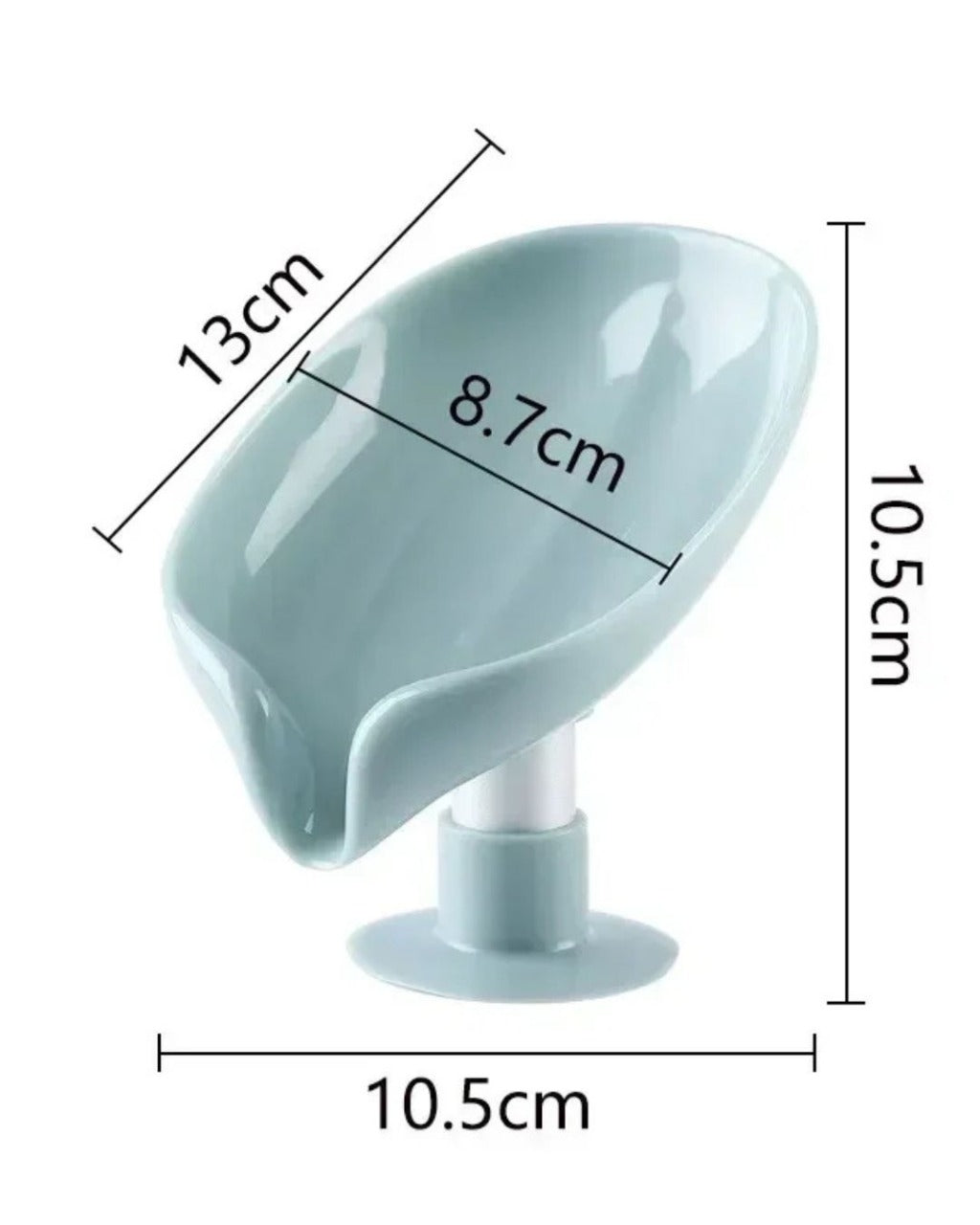 Suporte de Sabão com Ventosa e Dreno em Forma de Folha para Banheiro e Cozinha